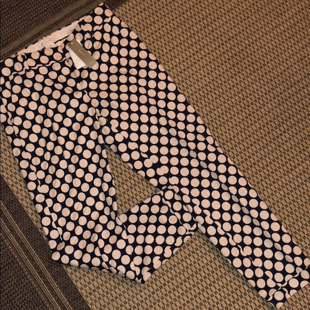 New J Crew Polka Dot Pants